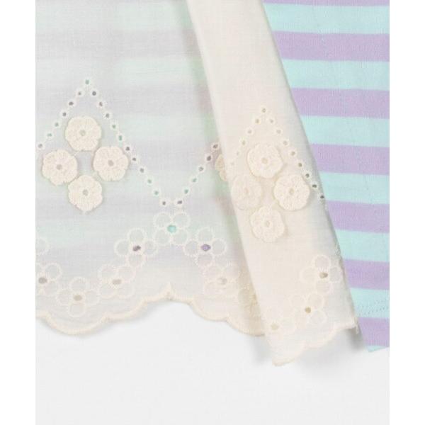 ●50%OFFセール●ニットプランナー　Knit　Planner　後ろレース切替えボーダーTシャツ(100・110・120・130）/KP 半額 セール アウトレット | KP(キッズ) | 09