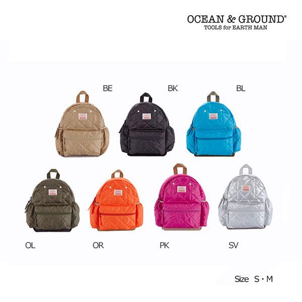 オーシャンアンドグラウンド　OCEAN&GROUND　リュック　DAYPACK QUILT （S・7.0L / M・10.5L）7リットル　10.5リットル（リュックサック　入園　学童） | Ocean&Ground