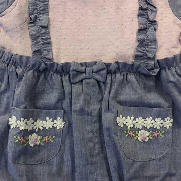 ●50％OFFセール●スーリー　Souris　シャンブレー　ロンパース　（80）アウトレット  半額 セール 女の子 子ども服 ベビー 赤ちゃん ベビー服 | Souris | 05