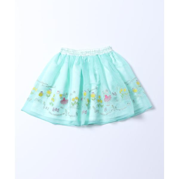 ●50%OFFセール●ラスト１点●ニットプランナー　Knit　Planner　mimiちゃんとチューリップ柄のシアースカート(100・110・120・130)/KP | KP(キッズ) | 02