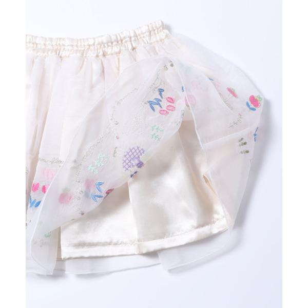 ●50%OFFセール●ラスト１点●ニットプランナー　Knit　Planner　mimiちゃんとチューリップ柄のシアースカート(100・110・120・130)/KP | KP(キッズ) | 04