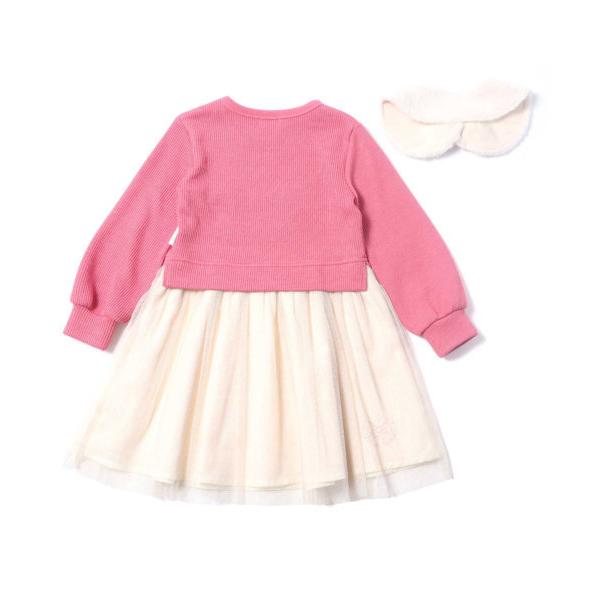 ●50%OFFセール●ラスト１点●ニットプランナー　Knit　Planner  ダブルフェイス×ラメチュールワンピース (100・110・120・130）/KP　アウトレット | KP(キッズ) | 07