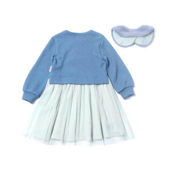 ●50%OFFセール●ラスト１点●ニットプランナー　Knit　Planner  ダブルフェイス×ラメチュールワンピース (100・110・120・130）/KP　アウトレット | KP(キッズ) | 08