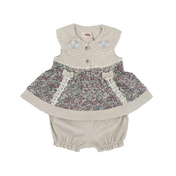 ●30％OFFセール●スーリー　Souris　ミルキースーツ　セットアップ（80cm・90cm）秋 冬 子ども服 ベビー 赤ちゃん 女の子 かわいい お出かけ | Souris | 01