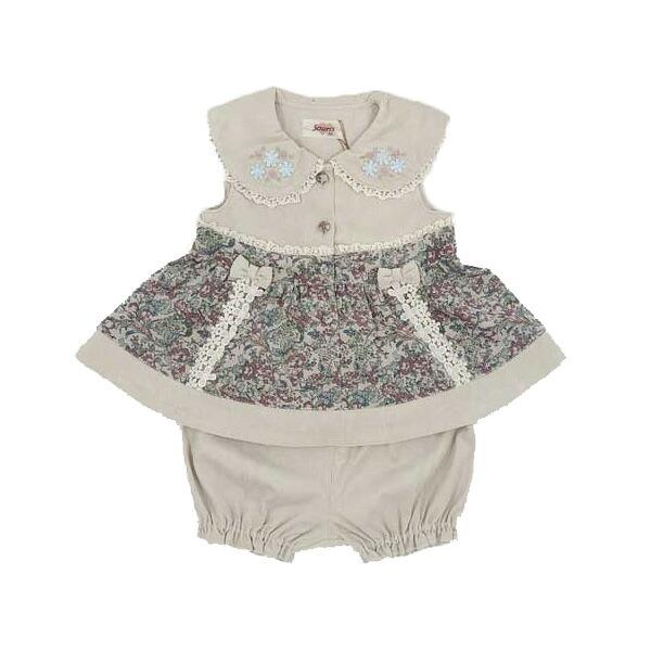 ●30％OFFセール●スーリー　Souris　ミルキースーツ　セットアップ（80cm・90cm）秋 冬 子ども服 ベビー 赤ちゃん 女の子 かわいい お出かけ | Souris | 01