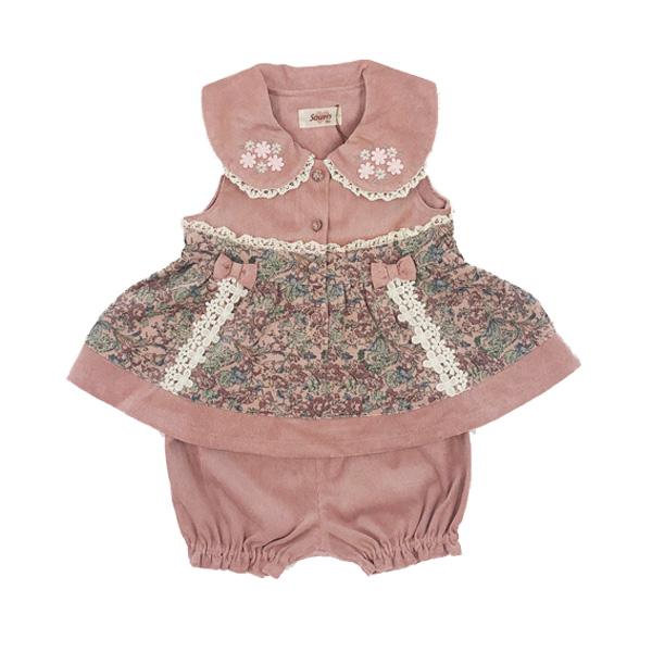 ●30％OFFセール●スーリー　Souris　ミルキースーツ　セットアップ（80cm・90cm）秋 冬 子ども服 ベビー 赤ちゃん 女の子 かわいい お出かけ | Souris | 04