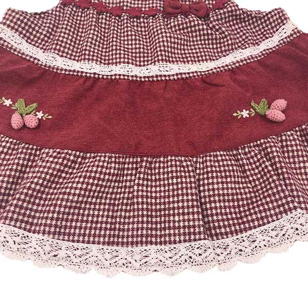 ●30％OFFセール●スーリー　Souris　ミルキースーツ　セットアップ　チェック柄　（80cm・90cm）秋 冬 子ども服 ベビー 赤ちゃん 女の子  お出かけ | Souris | 04