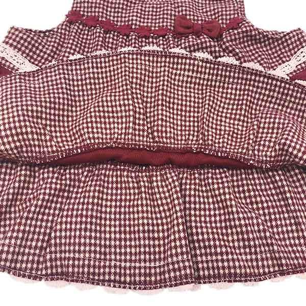 ●30％OFFセール●スーリー　Souris　ミルキースーツ　セットアップ　チェック柄　（80cm・90cm）秋 冬 子ども服 ベビー 赤ちゃん 女の子  お出かけ | Souris | 05