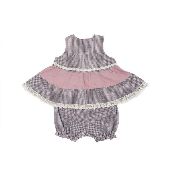 ●30％OFFセール●スーリー　Souris　ミルキースーツ　セットアップ　チェック柄　（80cm・90cm）秋 冬 子ども服 ベビー 赤ちゃん 女の子  お出かけ | Souris | 07