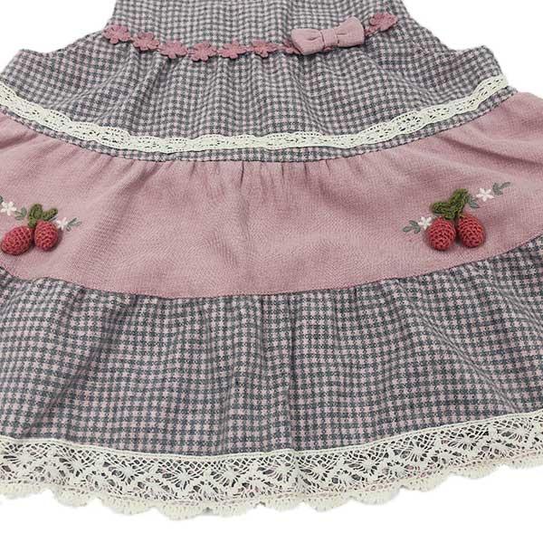 ●30％OFFセール●スーリー　Souris　ミルキースーツ　セットアップ　チェック柄　（80cm・90cm）秋 冬 子ども服 ベビー 赤ちゃん 女の子  お出かけ | Souris | 09