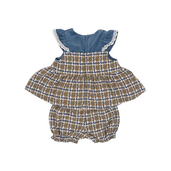 ●30％OFFセール●スーリー　Souris　ミルキースーツ　チェック柄　セットアップ（80cm・90cm）秋 冬 子ども服 ベビー 赤ちゃん 女の子  お出かけ | Souris | 02