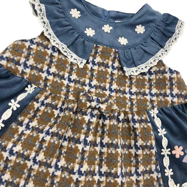 ●30％OFFセール●スーリー　Souris　ミルキースーツ　チェック柄　セットアップ（80cm・90cm）秋 冬 子ども服 ベビー 赤ちゃん 女の子  お出かけ | Souris | 04