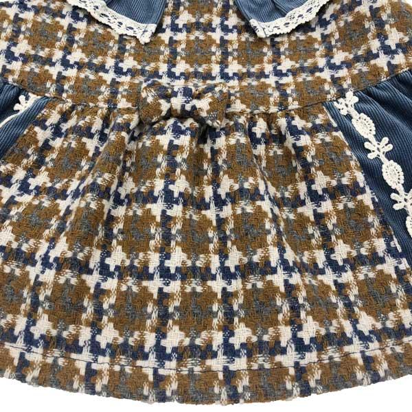 ●30％OFFセール●スーリー　Souris　ミルキースーツ　チェック柄　セットアップ（80cm・90cm）秋 冬 子ども服 ベビー 赤ちゃん 女の子  お出かけ | Souris | 05