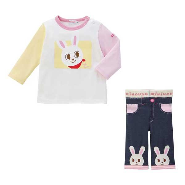 MIKI HOUSE ロンTとズボン(ソックスおまけ) MIKI HOUSE（ミキハウス） ○取り寄せ商品○ミキハウス 長袖Tシャツ 8