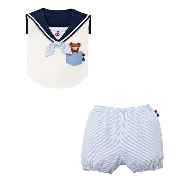 ミキハウス正規販売店/ミキハウス　mikihouse　プッチー スタイ・ブルマセット〈フリー(70cm-90cm)〉赤ちゃん ベビー | MIKI HOUSE | 02