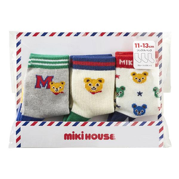 ミキハウス正規販売店/ミキハウス　mikihouse　靴下 ソックスパック 3足セット 男の子 女の子（11-13cm・13-15cm・15-17cm）アウトレット セール | MIKI HOUSE | 06