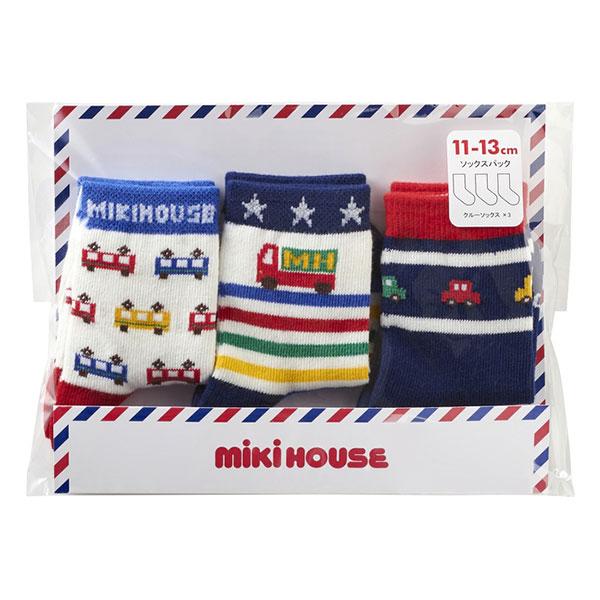 ミキハウス正規販売店/ミキハウス　mikihouse　靴下 ソックスパック 3足セット 男の子 女の子（11-13cm・13-15cm・15-17cm）アウトレット セール | MIKI HOUSE | 08
