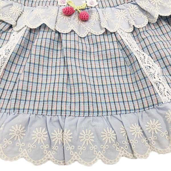 ●50％OFFセール●スーリー　Souris　ミルキースーツ　セットアップ　チェック柄　さくらんぼ 赤ちゃん お出かけ かわいい（80cm・90cm） アウトレット | Souris | 05