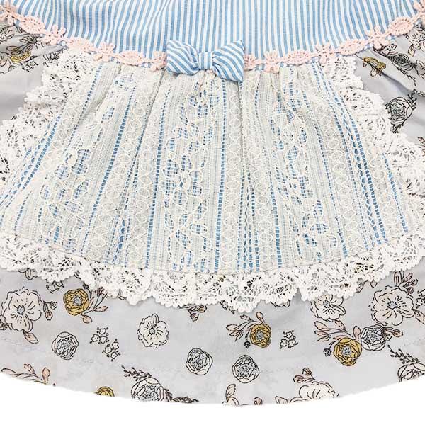 ●50％OFFセール●スーリー　Souris　ミルキースーツ　セットアップ　ストライプ　小花柄　刺繍赤ちゃん お出かけ かわいい（80cm・90cm） アウトレット | Souris | 05