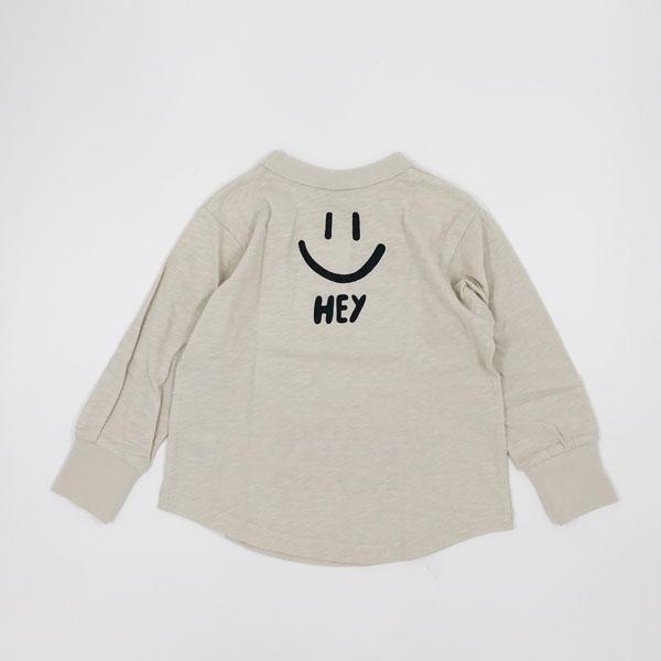 ニードルワーク（NEEDL WORK）OFFICIAL TEAM　スマイルロゴ 裾ラウンドTシャツ(110・120)子ども服 男の子 幼稚園 保育園 小学生  ロンT 長袖 シンプル | OFFICIAL TEAM | 02