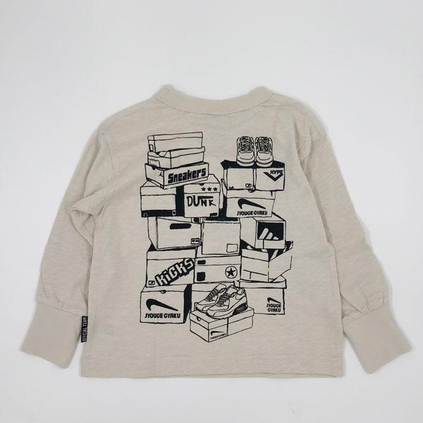 ニードルワーク（NEEDL WORK）OFFICIAL TEAM　スニーカーロゴワイドTシャツ(130・140・150)子ども服 男の子 女の子 小学生 キッズ ロンT 長袖 シンプル | OFFICIAL TEAM | 03