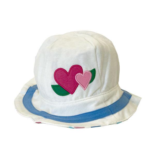 ●均一セール●ショコラ（chocola）ハート 花柄 リバーシブル ハット 帽子　( 48cm 50cm 52cm 54cm ） 女の子　幼児　アウトレット |  | 01