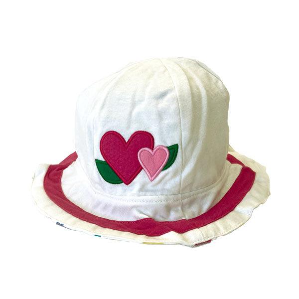 ●均一セール●ショコラ（chocola）ハート 花柄 リバーシブル ハット 帽子　( 48cm 50cm 52cm 54cm ） 女の子　幼児　アウトレット |  | 02