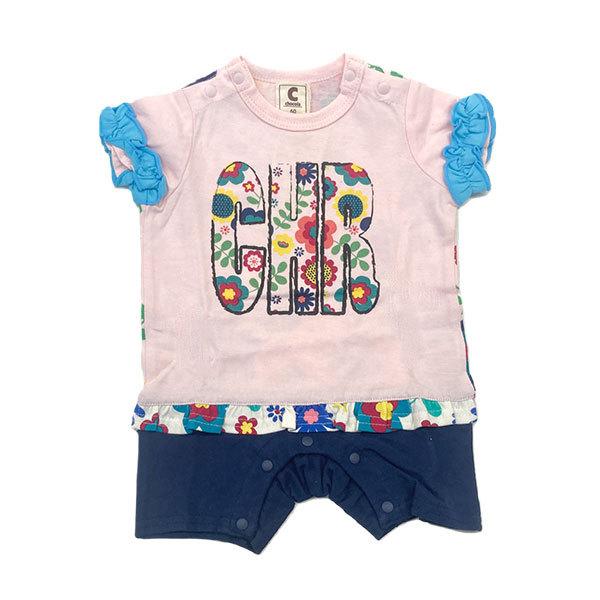 ●均一セール●ショコラ（chocola） お花プリント 半袖ロンパース(60cm） |  | 03