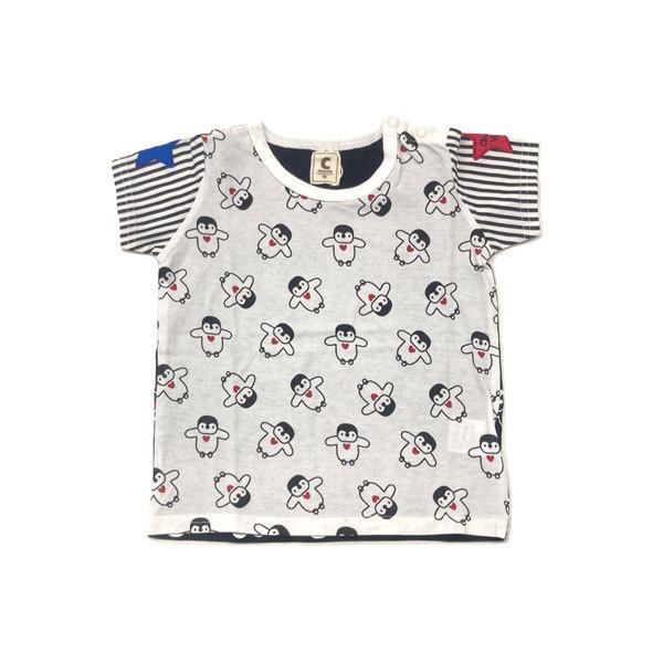 ●均一セール●ショコラ（chocola）  ペンギン柄 半袖Ｔシャツ(90cm） |  | 01