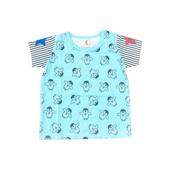 ●均一セール●ショコラ（chocola）  ペンギン柄 半袖Ｔシャツ(90cm） |  | 03
