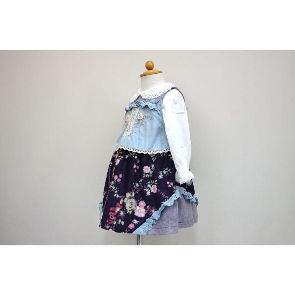 スーリー　Souris　　フォークロア　プリント　ジャンパースカート（90cm・100cm・110cm・120cm・130cm） | Souris | 02