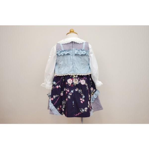 スーリー　Souris　　フォークロア　プリント　ジャンパースカート（90cm・100cm・110cm・120cm・130cm） | Souris | 03