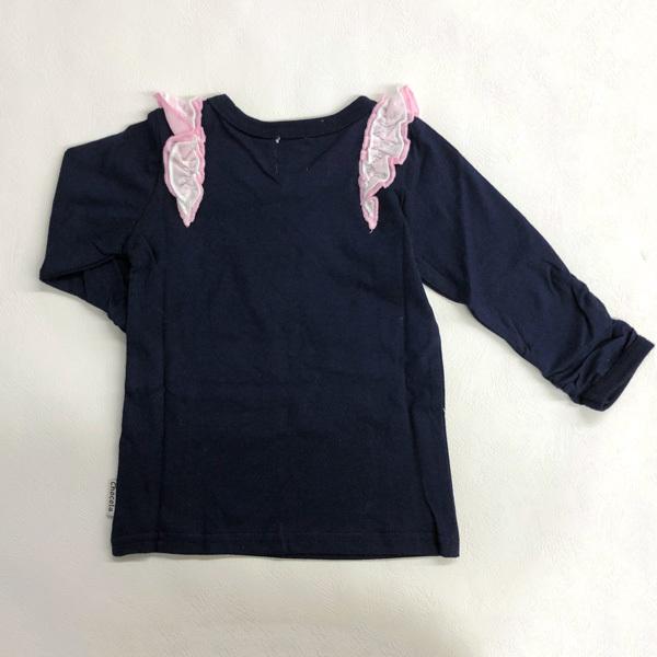 ●均一セール●ショコラ（chocola）　肩シフォンレース　長袖Tシャツ　ロンT（80cm・90cm・95cm・100cm・110cm・120cm・130cm) |  | 05