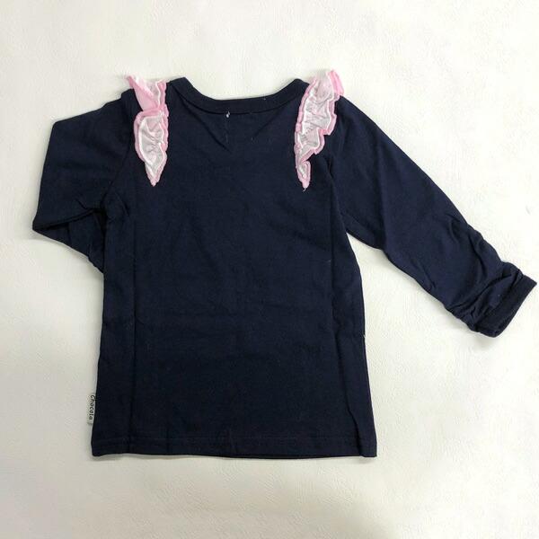 ●均一セール●ショコラ（chocola）　肩シフォンレース　長袖Tシャツ　ロンT（80cm・90cm・95cm・100cm・110cm・120cm・130cm) |  | 05