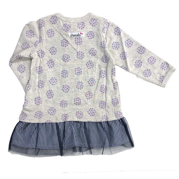 ●均一セール●ショコラ（chocola）　レースロゴ　チュール付き　ワンピース（90cm・100cm・110cm・120cm・130cm) |  | 04