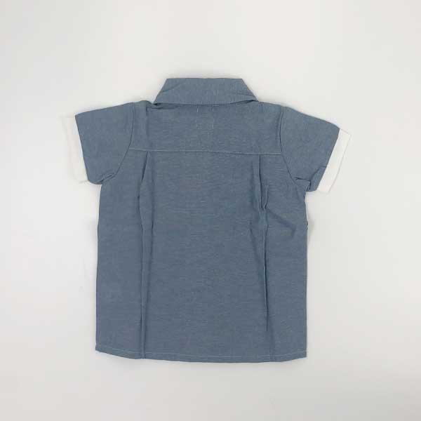 ●均一セール●ショコラ（chocola）　ドット＆ボーダー　切替　半袖シャツ（90cm・100cm・110cm・120cm・130m） |  | 05