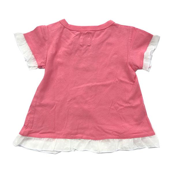 ●均一セール●ショコラ（chocola） 半袖レース付きTシャツ（80・90・95・100・110・120・130）アウトレット 子ども服 女の子 幼稚園 保育園 通園 |  | 06