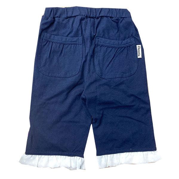 ●均一セール●ショコラ（chocola）　リボンがかわいい　6分丈ワイドパンツ（90cm・100cm・110cm・120cm・130m） |  | 02