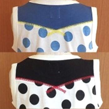 ●均一セール●ショコラ（chocola）　落書き　恐竜　刺繍　ボーダー＆ドット　タンクトップ（100cm・110cm・120cm・130m） |  | 01