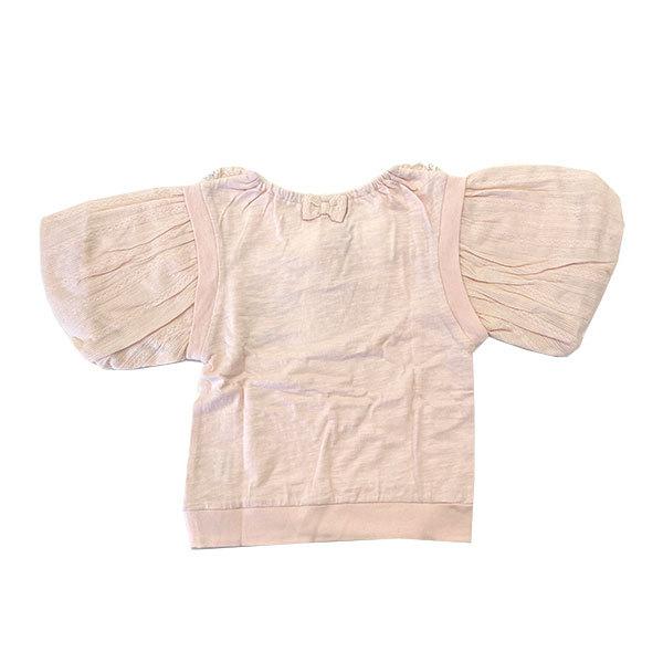 ●50%OFFセール●スーリー　Souris　リボン　5分丈Tシャツブラウス　(100・110・120・150）　アウトレット | Souris | 01