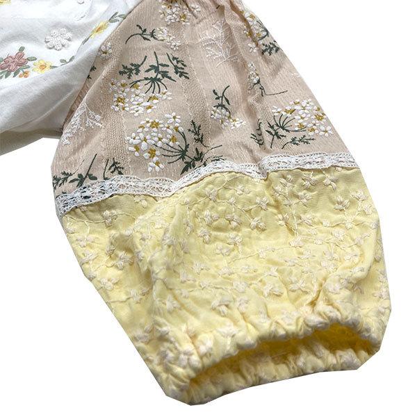 ●50％OFFセール●スーリー　Souris　ワイルドフラワープリント  7袖Ｔシャツブラウス(100・110・120）　アウトレット | Souris | 04