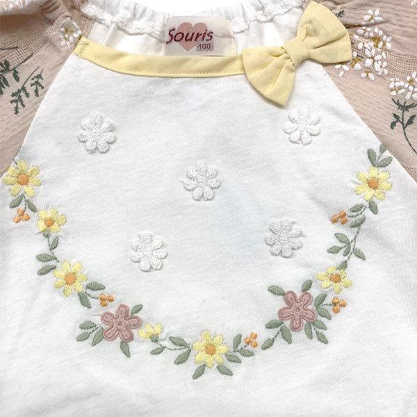 ●50％OFFセール●スーリー　Souris　ワイルドフラワープリント  7袖Ｔシャツブラウス(100・110・120）　アウトレット | Souris | 05