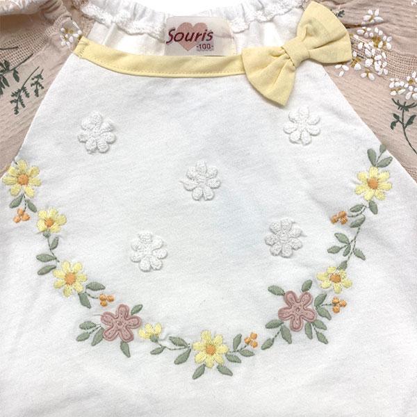 ●50％OFFセール●スーリー　Souris　ワイルドフラワープリント  7袖Ｔシャツブラウス(100・110・120）　アウトレット | Souris | 05