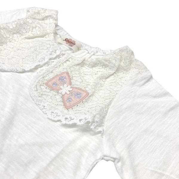 ●50%OFFセール●スーリー　Souris　7分袖 スラブ天竺Ｔシャツブラウス　(100・110・120）　アウトレット | Souris | 03