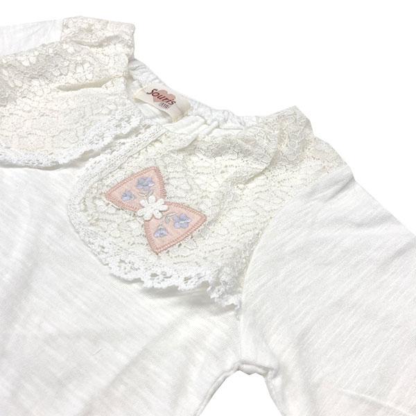 ●50%OFFセール●スーリー　Souris　7分袖 スラブ天竺Ｔシャツブラウス　(100・110・120）　アウトレット | Souris | 03