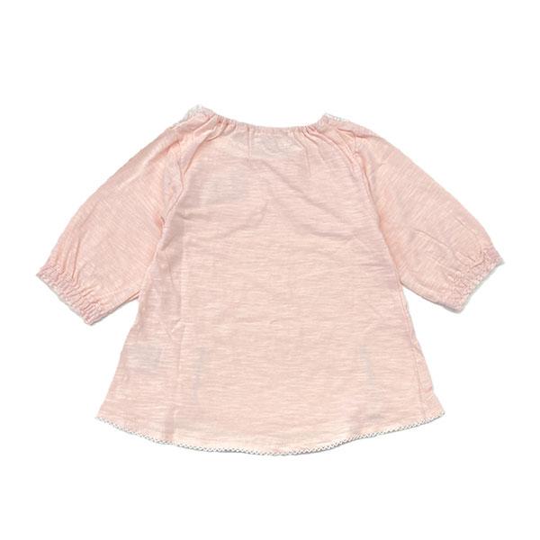 ●50%OFFセール●スーリー　Souris　7分袖 スラブ天竺Ｔシャツブラウス　(100・110・120）　アウトレット | Souris | 05