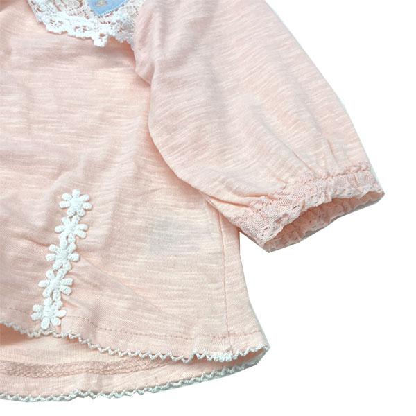 ●50%OFFセール●スーリー　Souris　7分袖 スラブ天竺Ｔシャツブラウス　(100・110・120）　アウトレット | Souris | 07