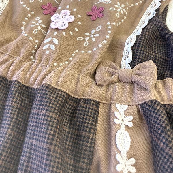 スーリー　Souris　グレンチェック ジャンパースカート(100cm・110cm・120cm・130cm・140cm） | Souris | 05