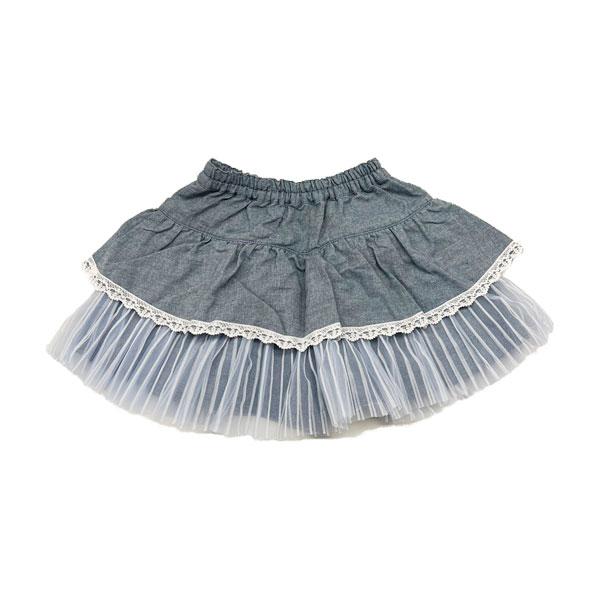 ●50%OFFセール●スーリー　Souris　ガーゼデニム　スカート風　キュロット(100・110・120）　アウトレット | Souris | 02