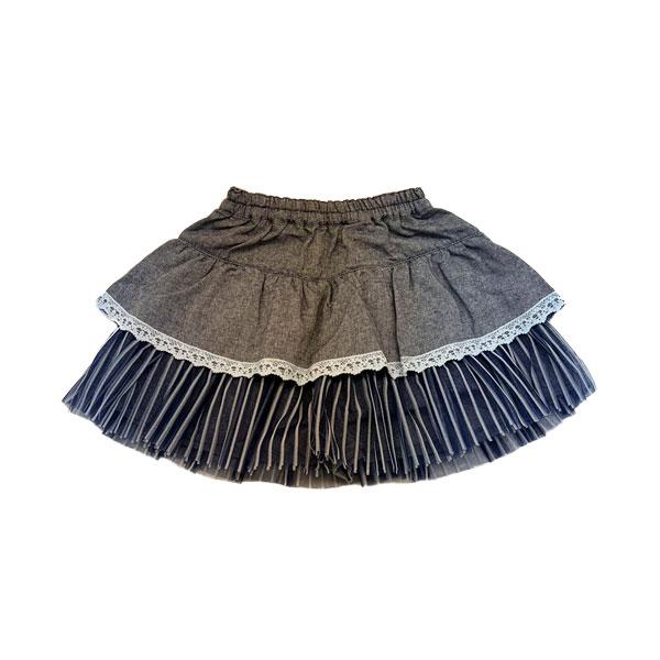 ●50%OFFセール●スーリー　Souris　ガーゼデニム　スカート風　キュロット(100・110・120）　アウトレット | Souris | 04